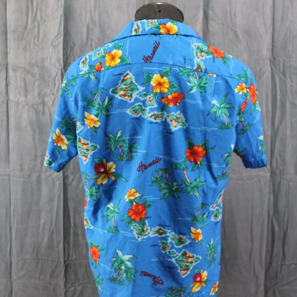 Vintage Hawaiian Shirt - Island Patter with Flowers Made in Hawaii - Mens L - Picture 8 of 10